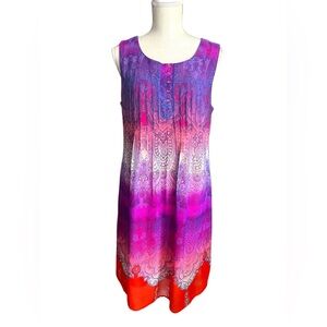 Purple and Pink Sleeveless Tank Top